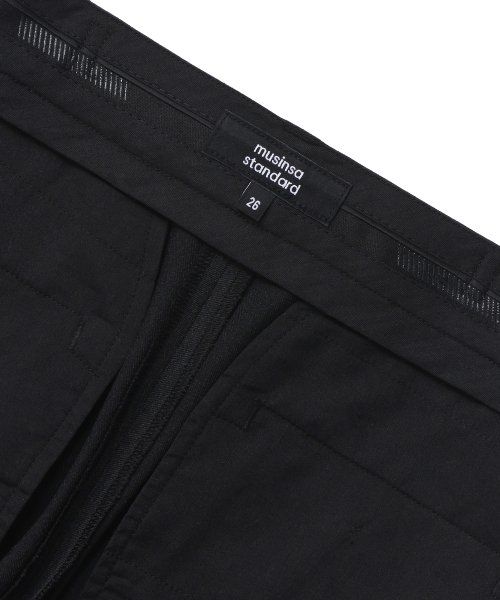 Purchase (W) MUSINSA STANDARD 女款寬版隱藏式鬆緊腰西裝褲【炭灰色】 MWJPL0Z07-CG