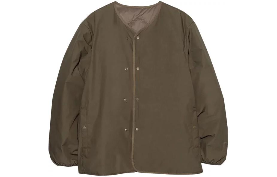 (Women) Nanamica Solid V-Neck Button Long Sleeve Jacket SUAF361U