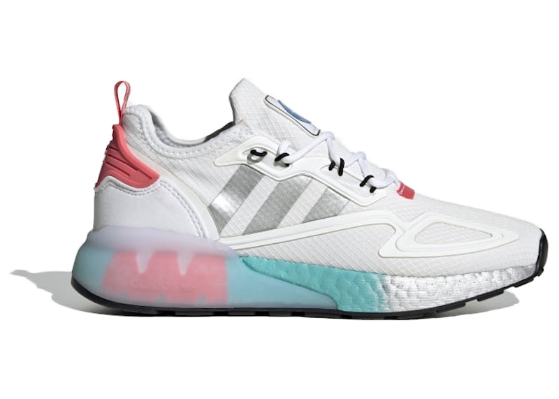 Buy (Women) NASA x adidas ZX 2K Boost 'White Hazy Rose' FX7054 - Novelship