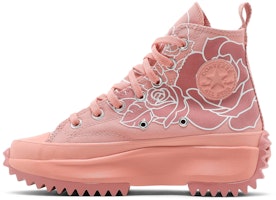 (W) Natasha Cloud x Converse Run Star Hike 'Floral - Pink Quartz' Sepatu Wanita. 571877C Lookbook (W) Natasha Cloud x Converse Run Star Hike 'Floral - Pink Quartz' Sepatu Wanita. 571877C
