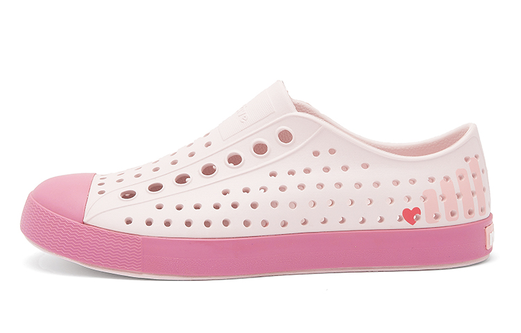(Women) Native Shoes Jefferson Pink Womens Lightweight Waterproof Slip-On Sneakers 11100101-9090