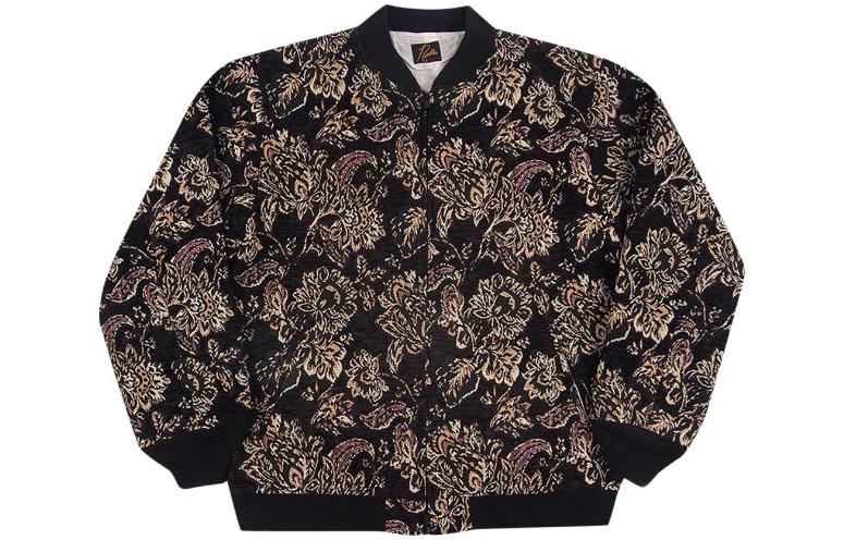 (Women) Needles Black Floral Printed Casual Jacket HM129