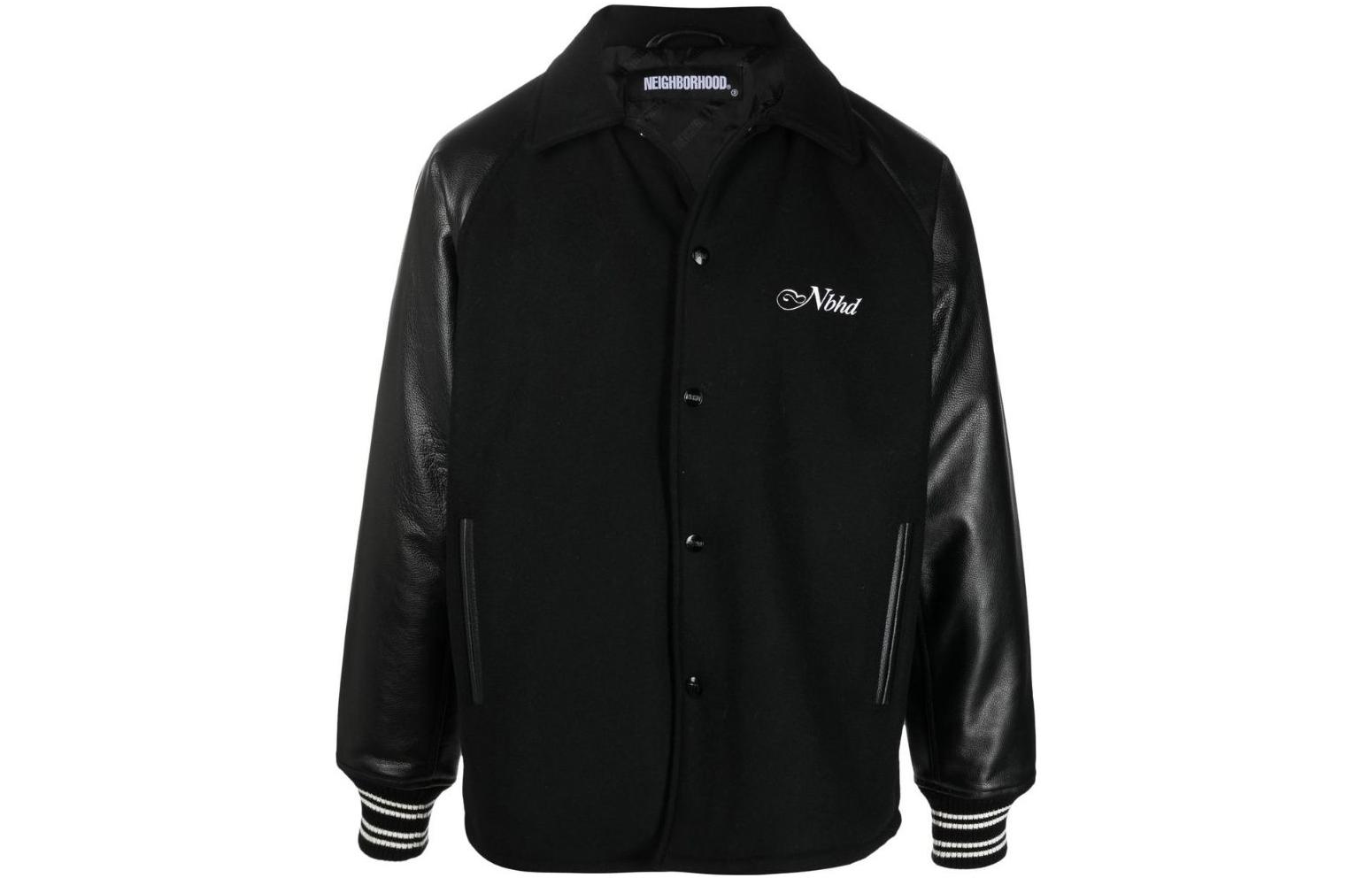 NEIGHBORHOOD FW22 Classic Baseball Jacket Men’s Black 212SZNHJKM03BLACK