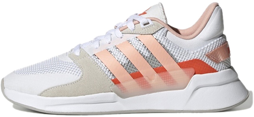 adidas neo RUN 90S 防滑耐磨 低筒 休閒運動鞋 女款 白橙 Buy adidas neo RUN 90S 防滑耐磨 低筒 休閒運動鞋 女款 白橙