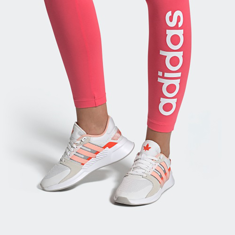 Sizing adidas neo RUN 90S 防滑耐磨 低筒 休閒運動鞋 女款 白橙