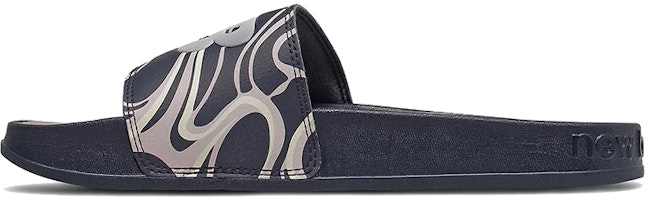 (Women) New Balance 200 Slides 'Black Blue' SWF200BL (Women) New Balance 200 Slides 'Black Blue' SWF200BL