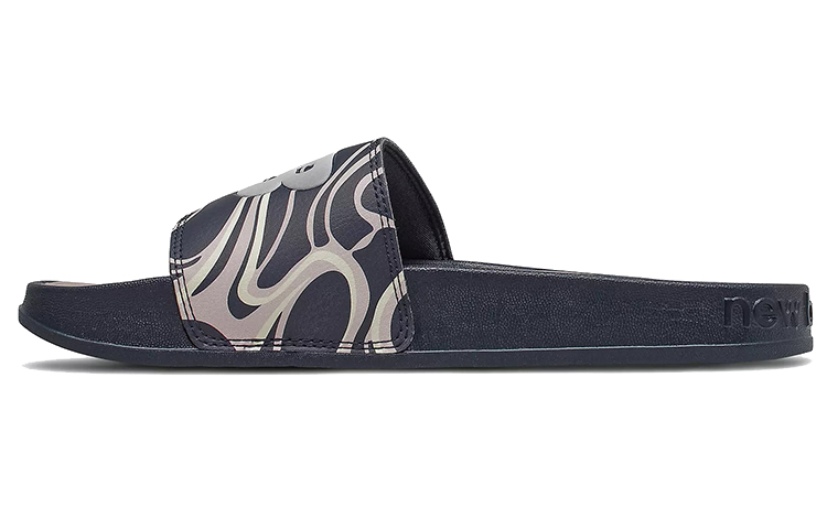 (Women) New Balance 200 Slides 'Black Blue' SWF200BL