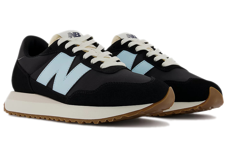 Lookbook (W) 뉴발란스 237 블랙 블리치 블루 (New Balance 237 Black Bleach Blue) WS237GD
