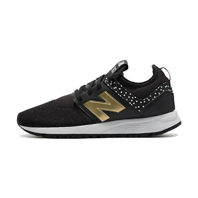 (W) NB 247 Shoes Black/Golden