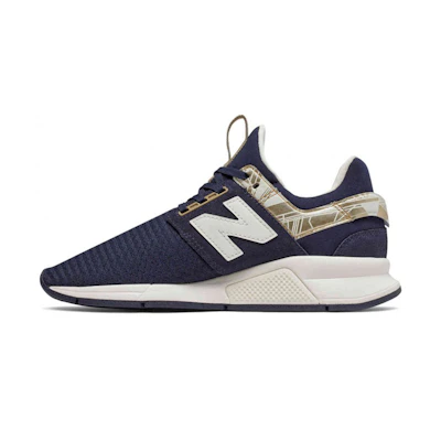(W) NB 247v Geo Metallic Blue/White