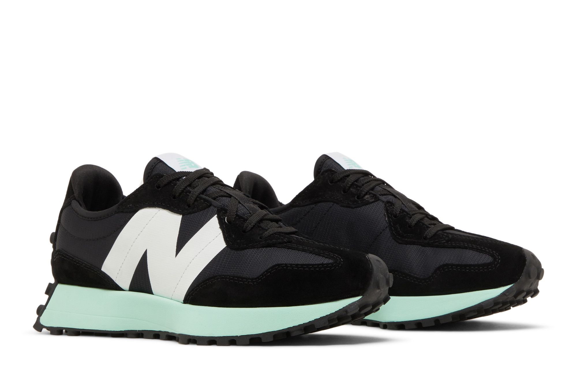 Cheap (Women) New Balance 327 'Black Bright Mint' WS327MM