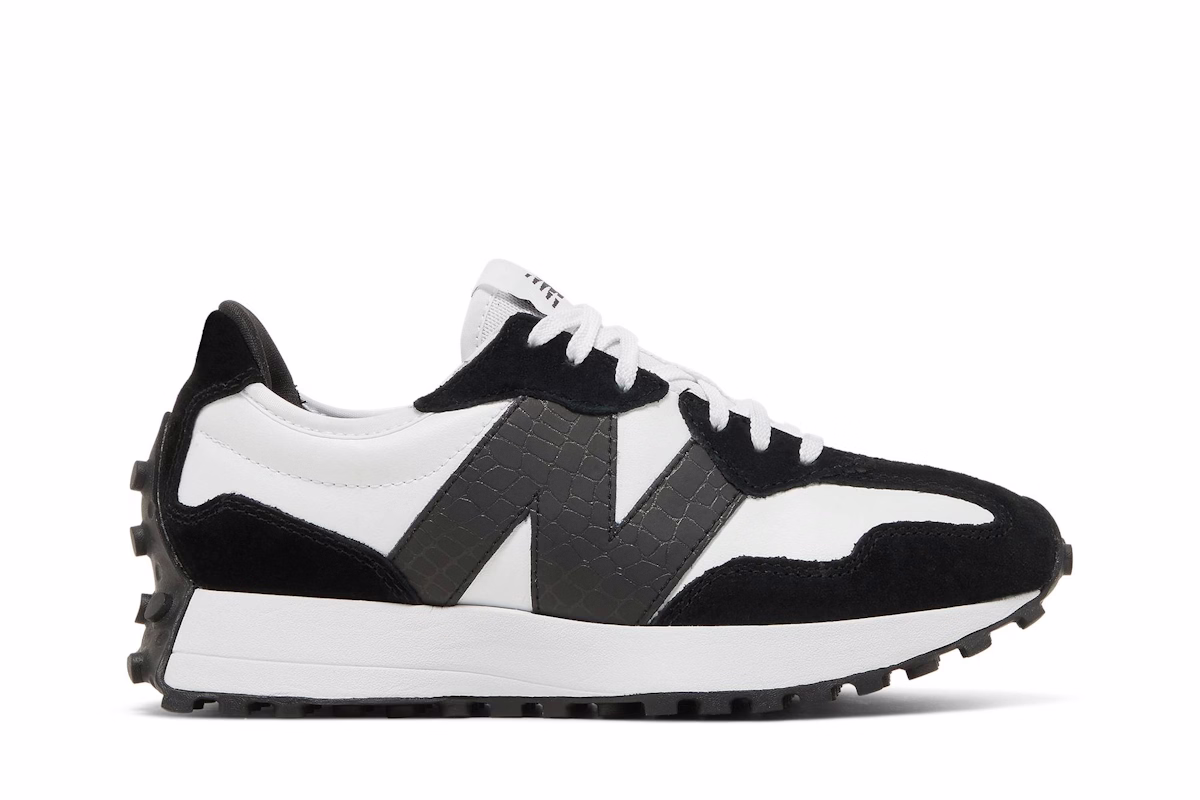 (Women) New Balance 327 'Black White Crocodile'