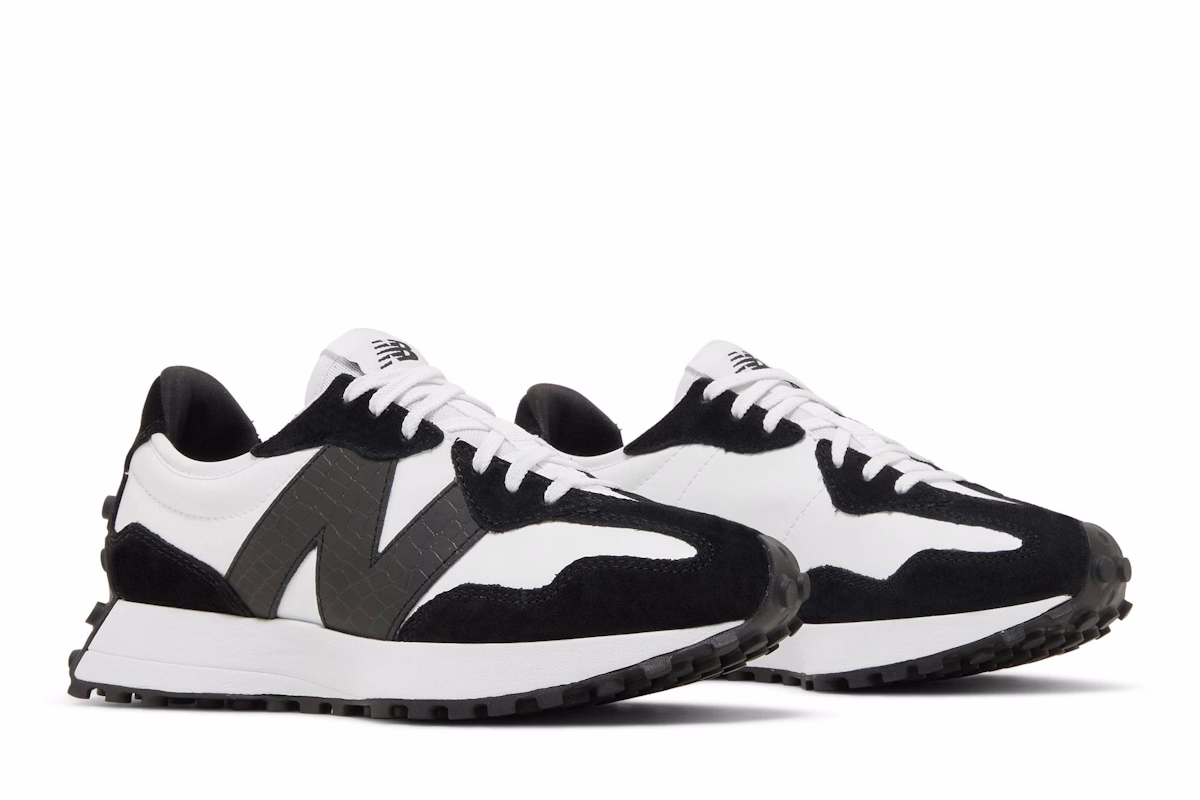(Women) New Balance 327 'Black White Crocodile'
