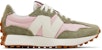 (W) New Balance 327 'Dark Olivine Licorice' Gelap Olivine Licorice Tanahバックルシューズ WS327FT