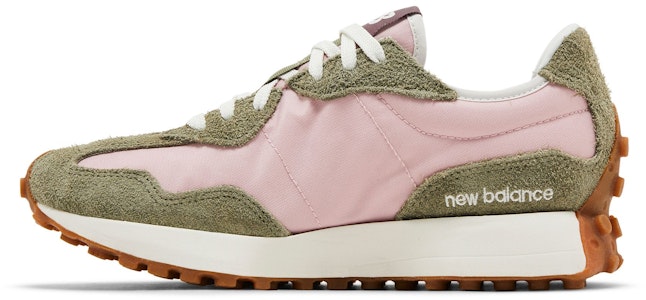 New Balance NB 327 減震耐磨 低幫 跑步鞋 男女同款 粉綠色 Lookbook New Balance NB 327 減震耐磨 低幫 跑步鞋 男女同款 粉綠色