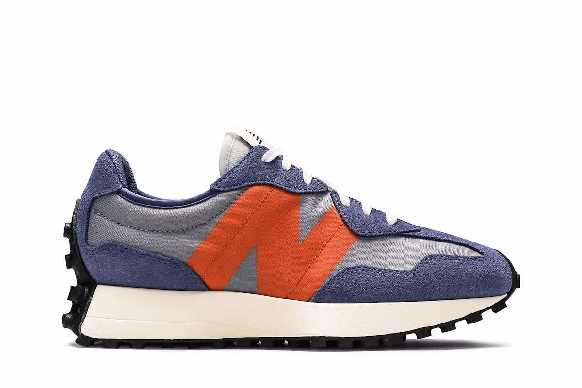 (Women) New Balance 327 'Magnetic Blue Varsity Orange'