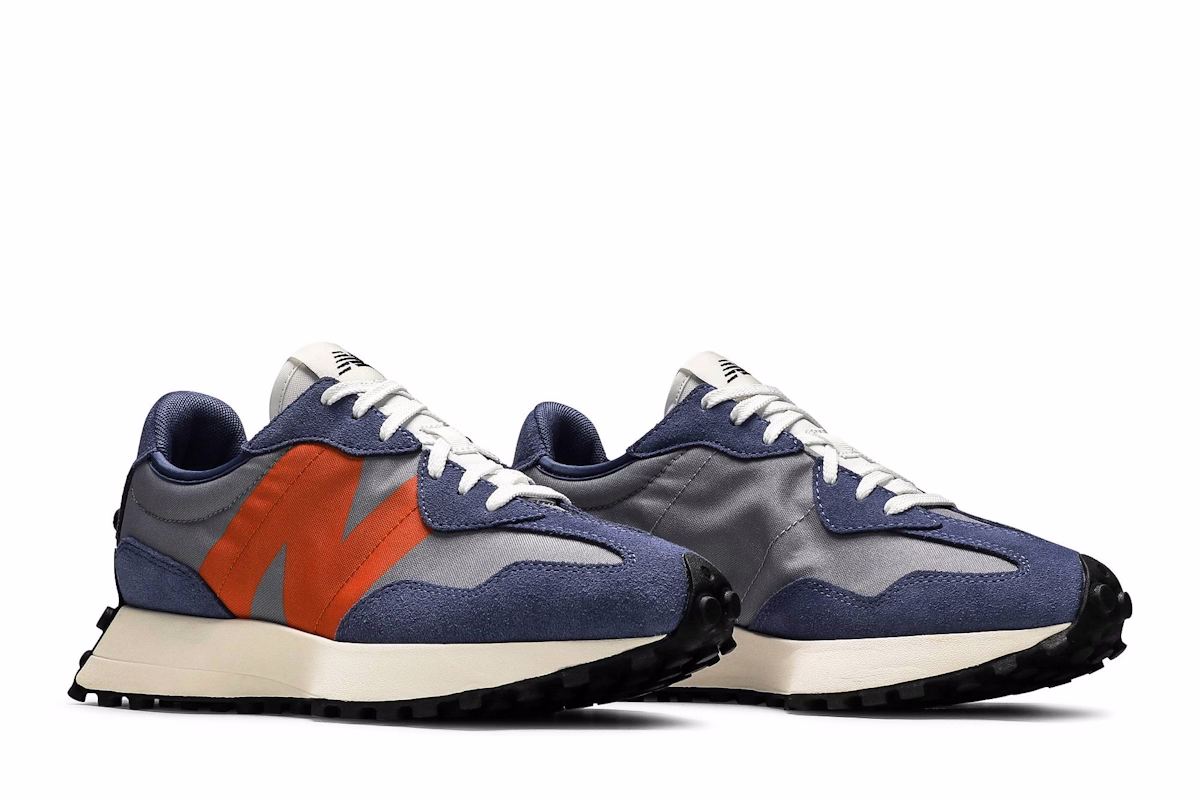 (Women) New Balance 327 'Magnetic Blue Varsity Orange'
