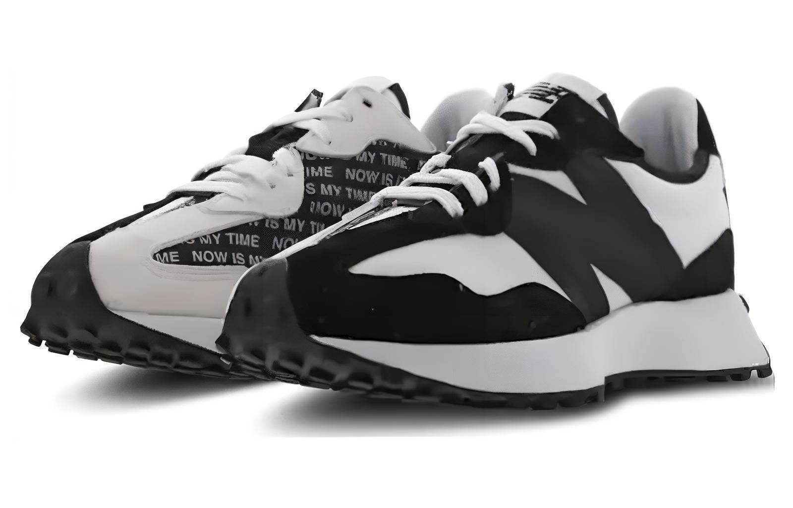 Lookbook New Balance NB 327 舒適 減震耐磨 低幫 跑步鞋 女款 黑白色