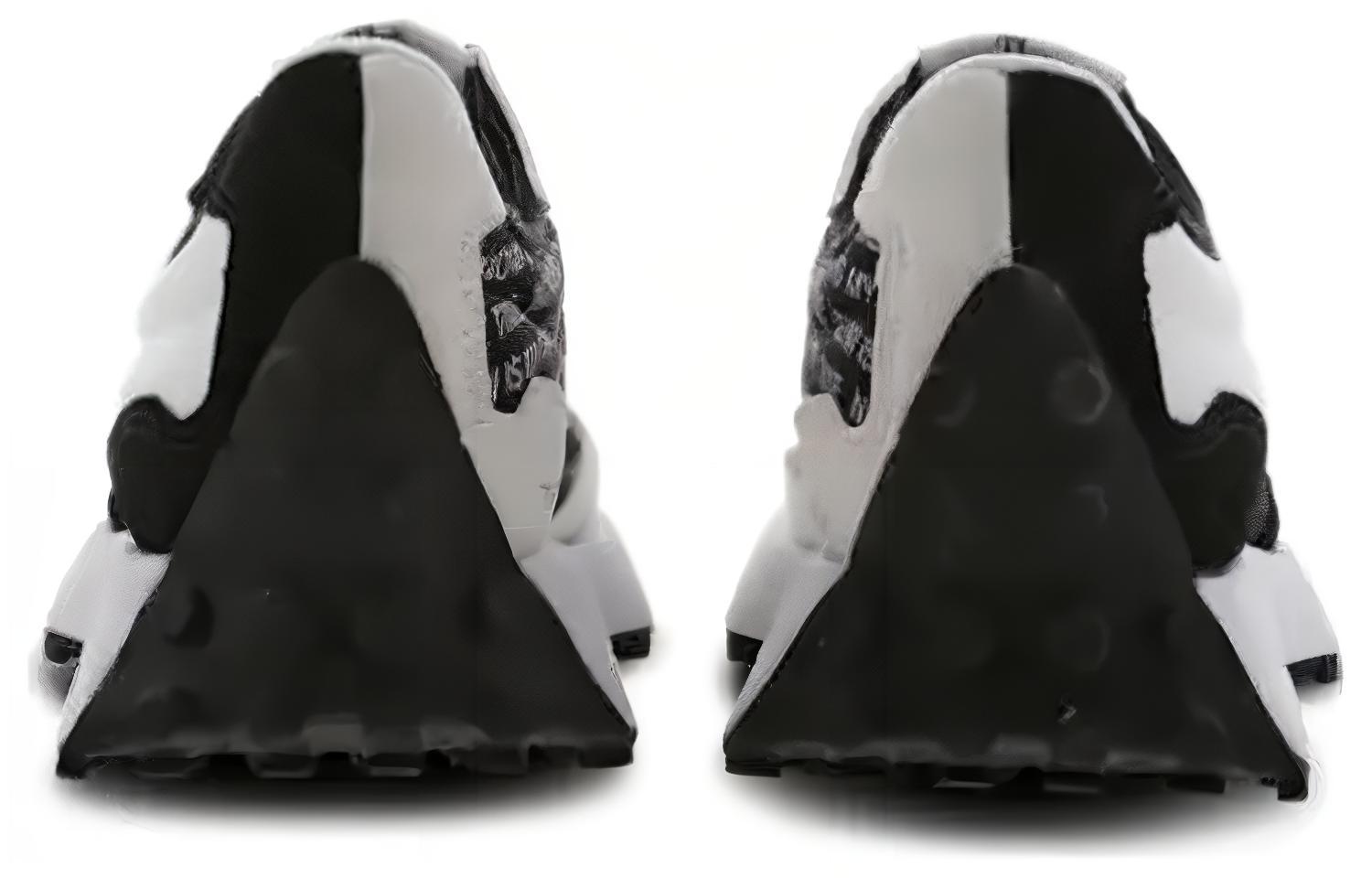 Shop New Balance NB 327 舒適 減震耐磨 低幫 跑步鞋 女款 黑白色