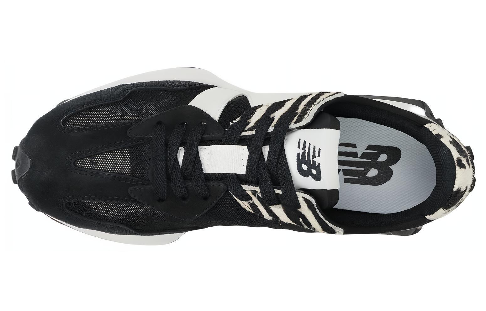 Shop (W) New Balance 327 Kasut Low Tops Retro Kasual Hitam Putih Zebra 'Hitam Putih' WS327OB