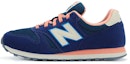 Buy (W) New Balance 373 Serena Penyerap Kejutan Tahan Haus Anti-Gelincir Biru Retro. WL373AD