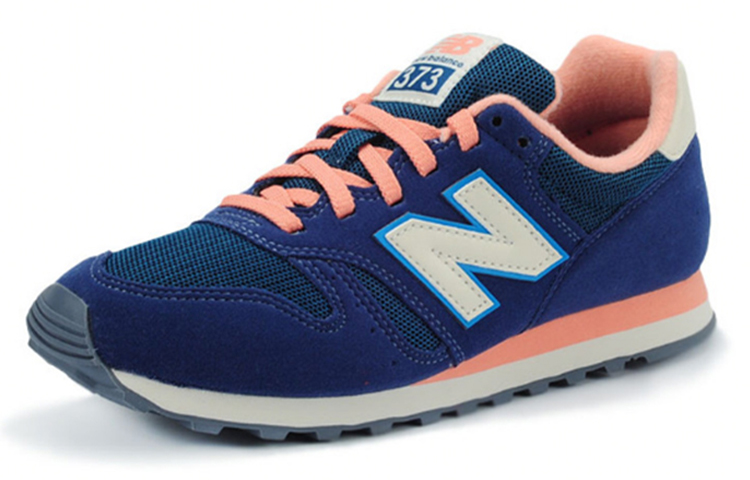 Lookbook (W) New Balance 373 Serena Penyerap Kejutan Tahan Haus Anti-Gelincir Biru Retro. WL373AD