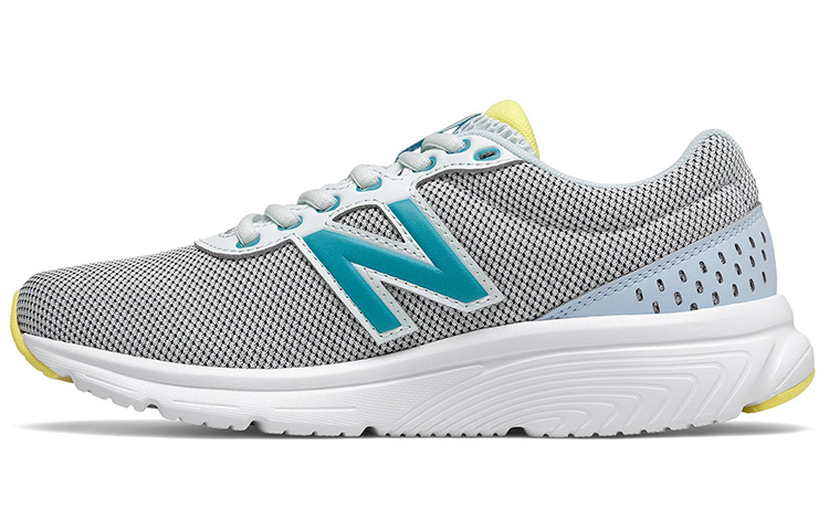 Buy New Balance 411系列 v2 舒適耐磨 低幫拼色跑步鞋 女款 灰藍黃