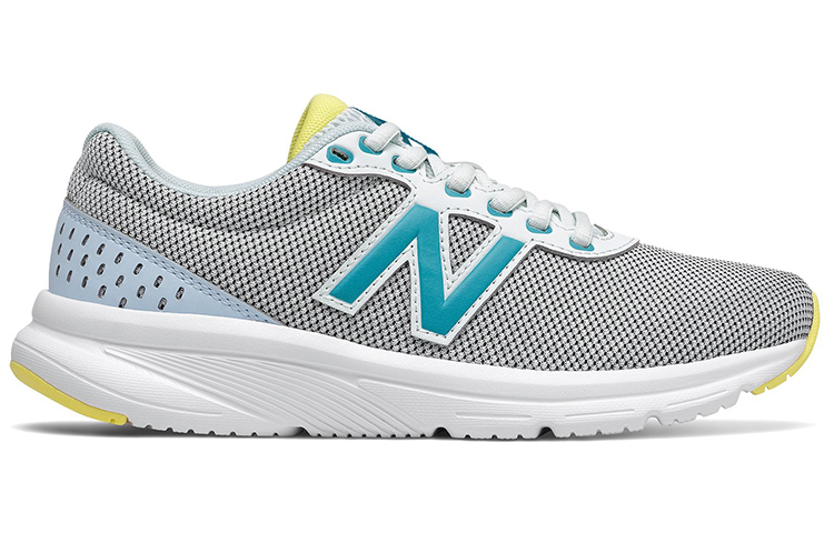 Order New Balance 411系列 v2 舒適耐磨 低幫拼色跑步鞋 女款 灰藍黃