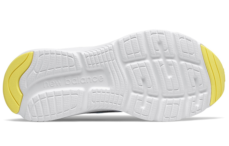 Shop New Balance 411系列 v2 舒適耐磨 低幫拼色跑步鞋 女款 灰藍黃