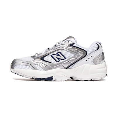 (W) NB NB 452 Sneakers 'White Silver Black'