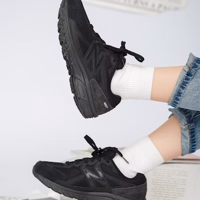 (Women) New Balance 480 Series v5 Retro Casual jogging Shoe Black W480SK5 1