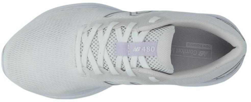 New Balance 480系列 低筒休閒跑步鞋 女款 白色 Lookbook New Balance 480系列 低筒休閒跑步鞋 女款 白色
