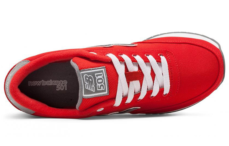 Buy Women New Balance 501 Ripple Sole Red Gray White WZ501POR Novelship