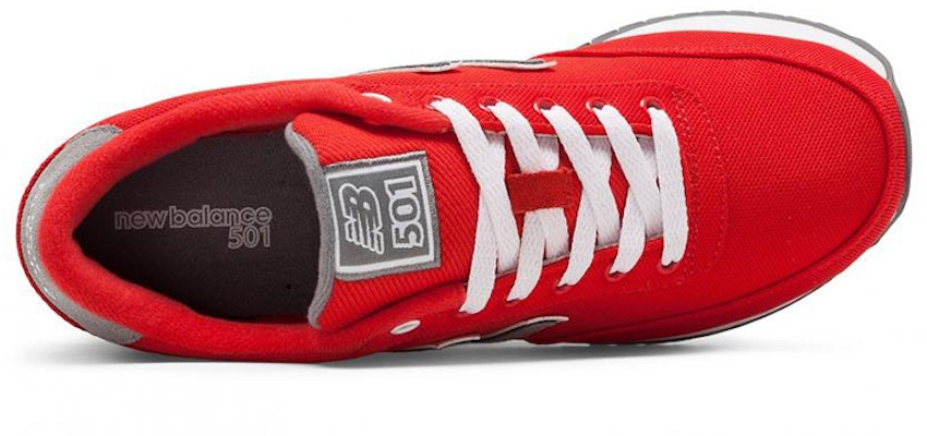 Buy Women New Balance 501 Ripple Sole Red Gray White WZ501POR Novelship