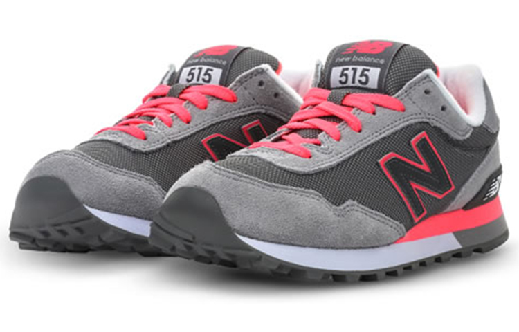Lookbook (W) New Balance 515 Siri Kasut Rendah 'Kelabu Merah Jambu Putih' WL515SLA