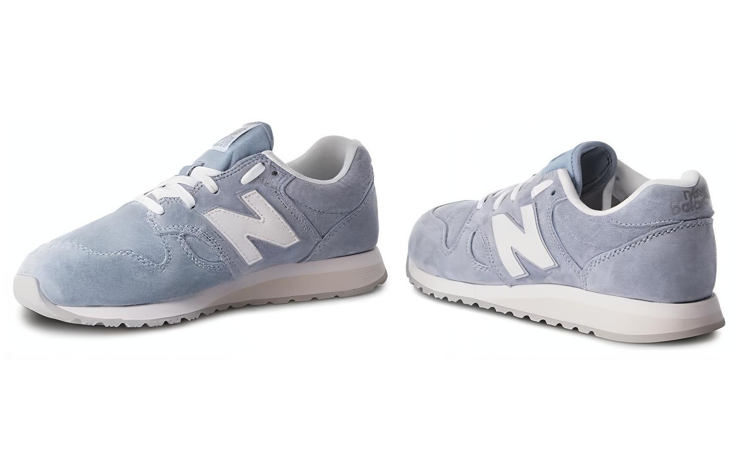 Shop New Balance 520系列 輕便透氣休閒跑步鞋 女款 淺藍色