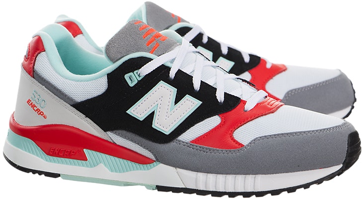 (W) New Balance 530 Siri Low-Top Kelabu/Merah 'Hitam' W530AAB Order (W) New Balance 530 Siri Low-Top Kelabu/Merah 'Hitam' W530AAB