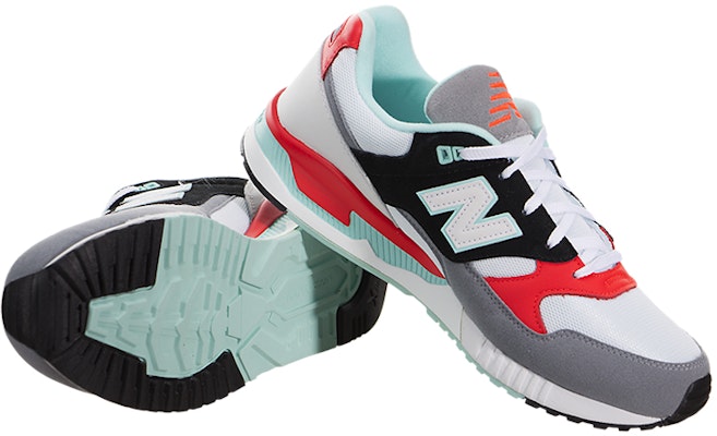 (W) New Balance 530 Siri Low-Top Kelabu/Merah 'Hitam' W530AAB Shop (W) New Balance 530 Siri Low-Top Kelabu/Merah 'Hitam' W530AAB