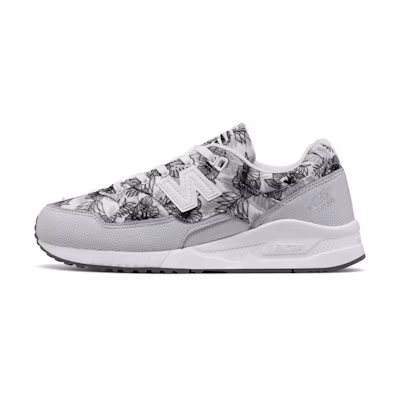 (W) NB 530 Series 90s Flower and Plants Grey/White