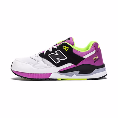 (W) NB 530 Series Low-Top Black//Purple 'White'