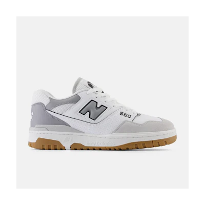 (W) NB 550 Casual Shoes Grey White