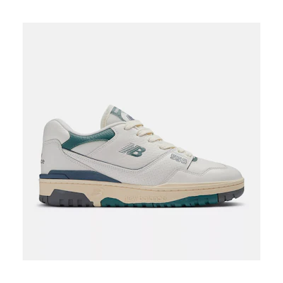 (W) NB 550 Casual Shoes White Green White color