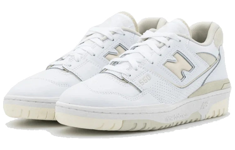 Lookbook New Balance NB 550 減震防滑 低筒 復古籃球鞋 女款 奶油白