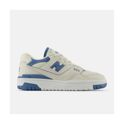 (W) NB 550 Casual Shoes White Blue White color
