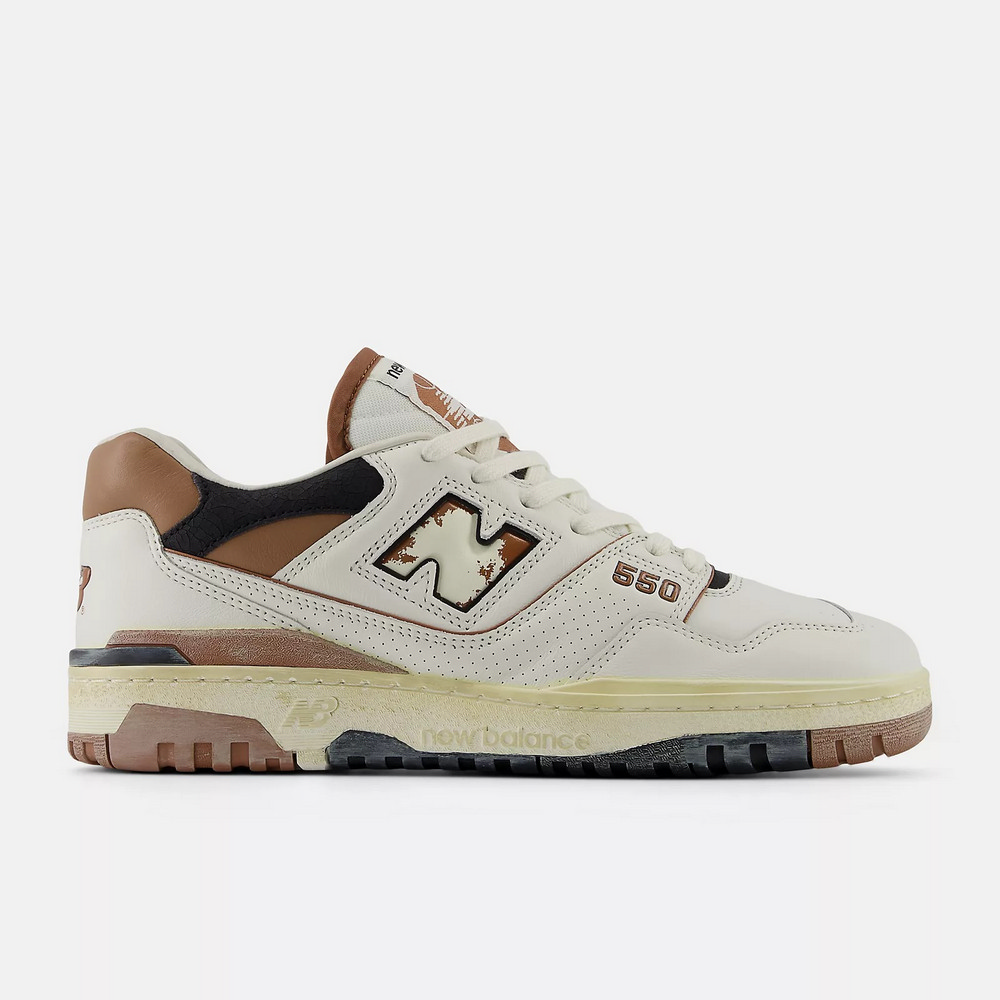 (Women) New Balance 550 Series  Casual Shoes White Khaki White color BB550VGC-D
