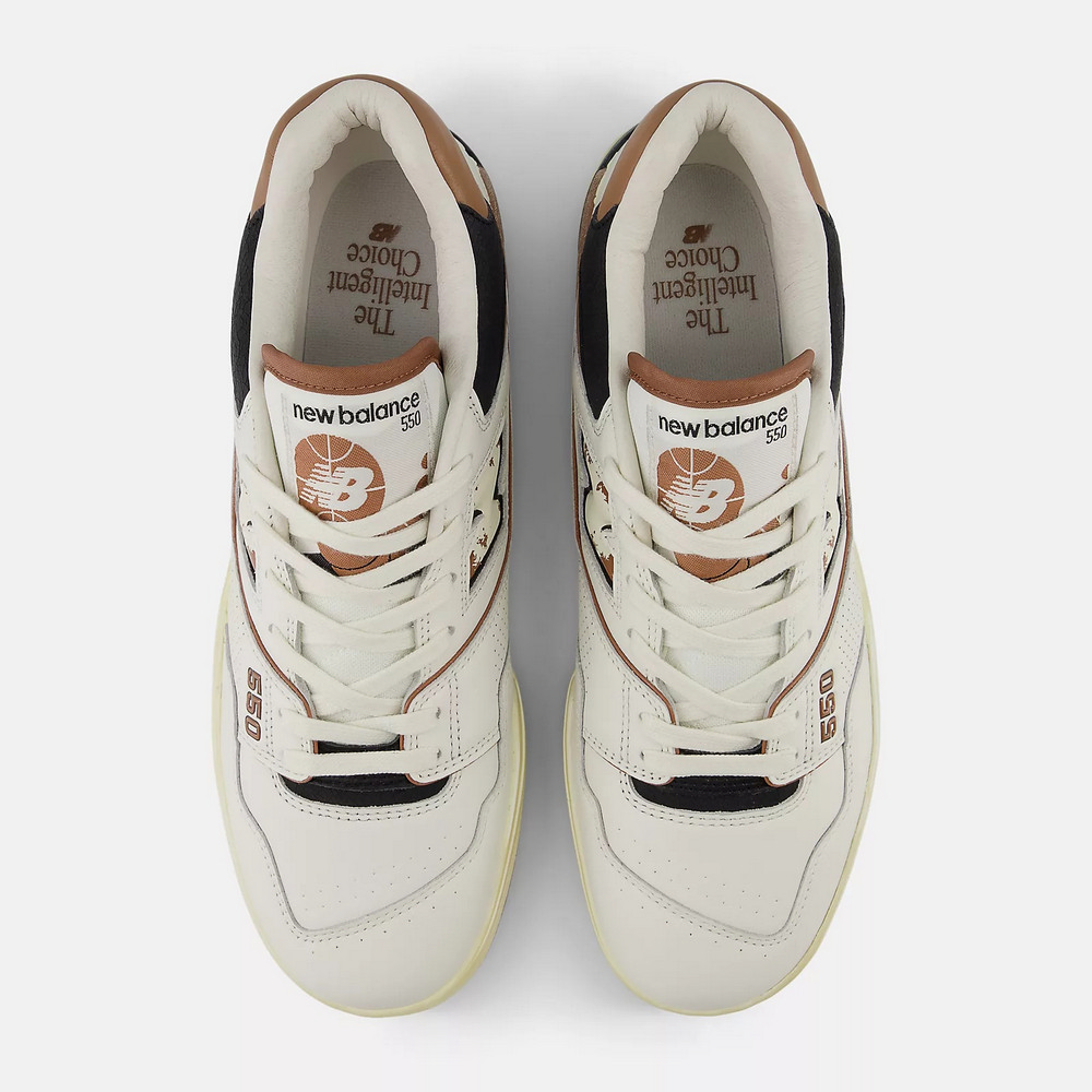 Shop (W) New Balance 550 系列休閒鞋 白卡其白配色 BB550VGC-D
