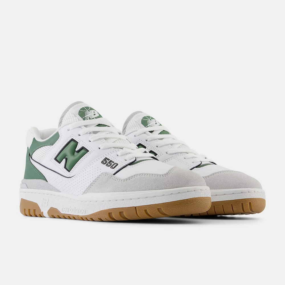 (W) NB 550 White Green  Sneakers White color White color 圖 2