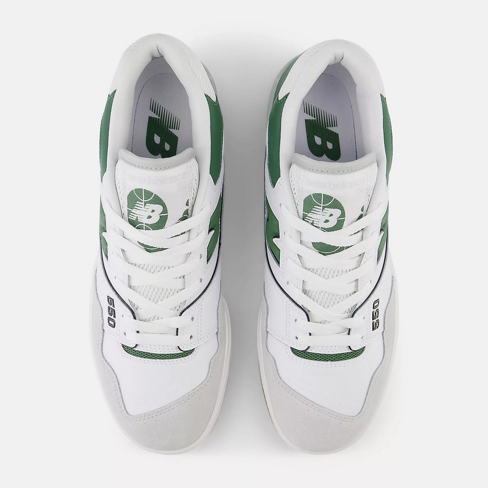 (W) NB 550 White Green  Sneakers White color White color 圖 4