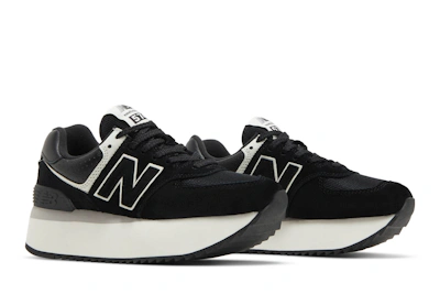 (Women) New Balance 574+ 'Black White' WL574ZAB