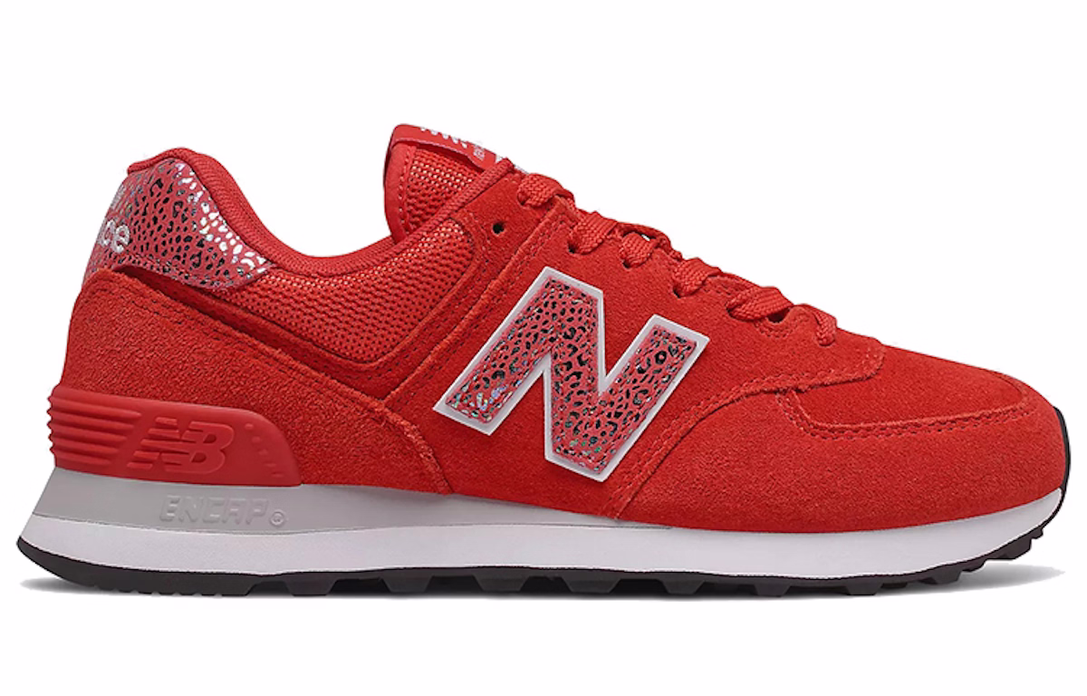 (Women) New Balance 574 'Animal Print - Red'